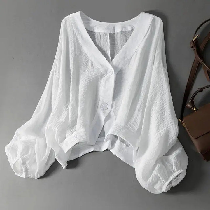 SIERRA GRACE LINEN BLOUSE