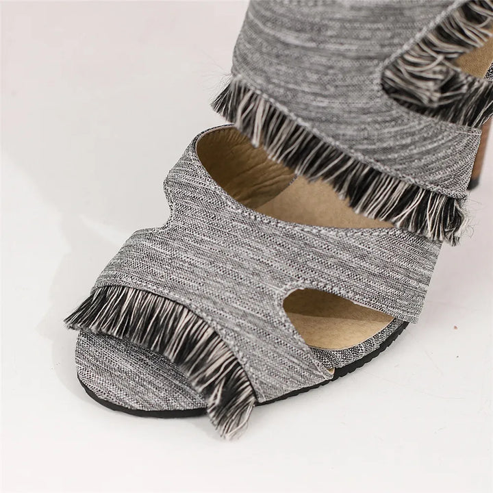 DAHLIA RAE DENIM HEELS