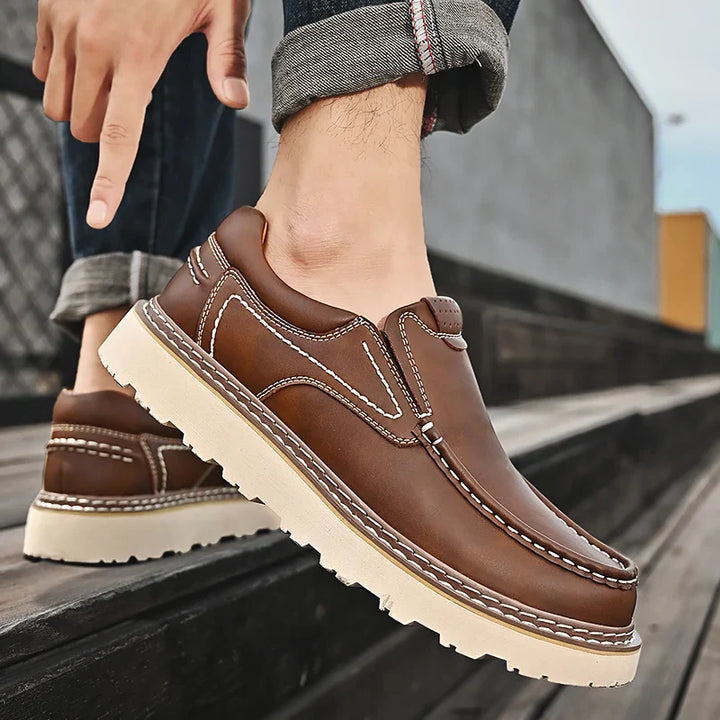SANTINO LEATHER LOAFERS