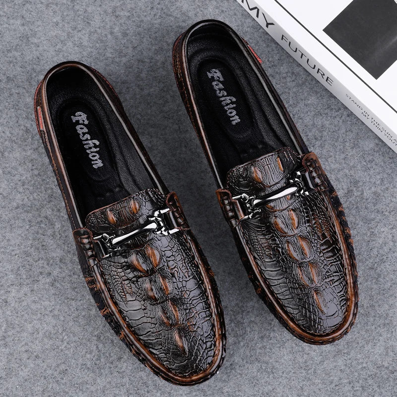 OXFORD CROCODILE BROGANS