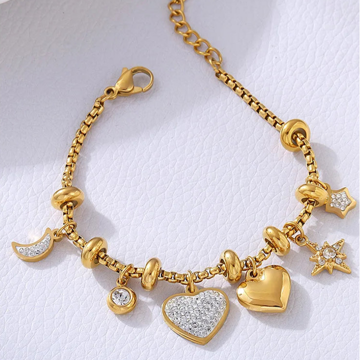 MILA LECLAIR CHARM BRACELET