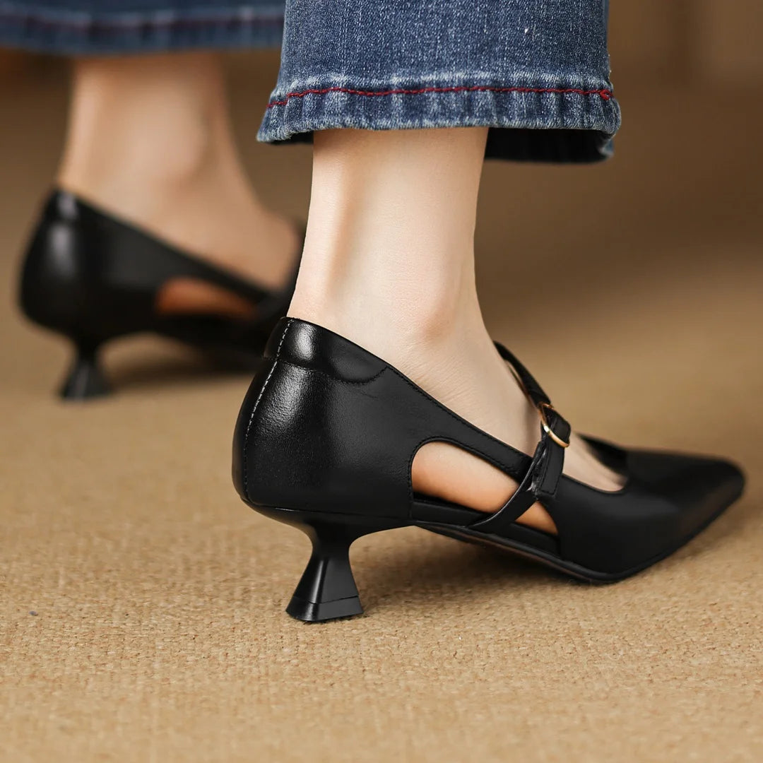 AVANI GENUINE LEATHER HEELS