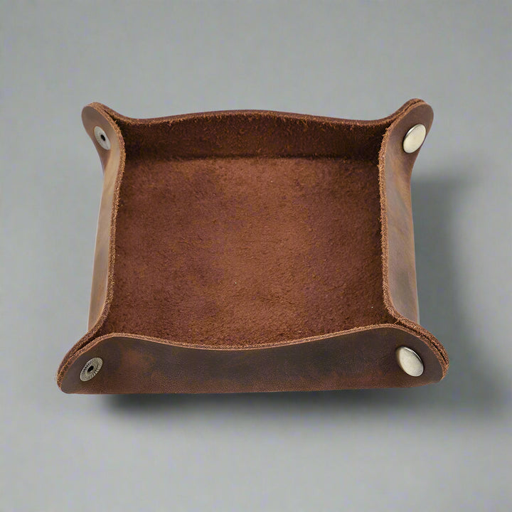 HUDSON LEATHER VALET TRAY