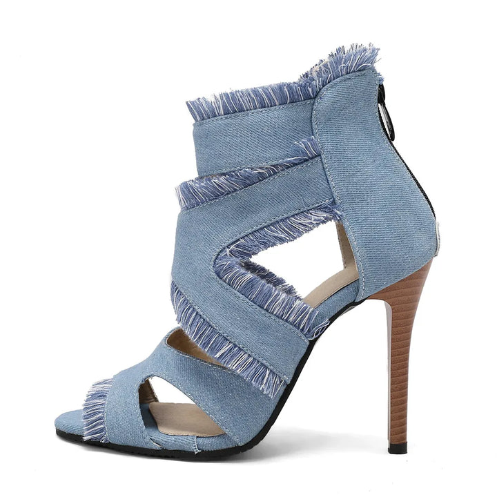 DAHLIA RAE DENIM HEELS