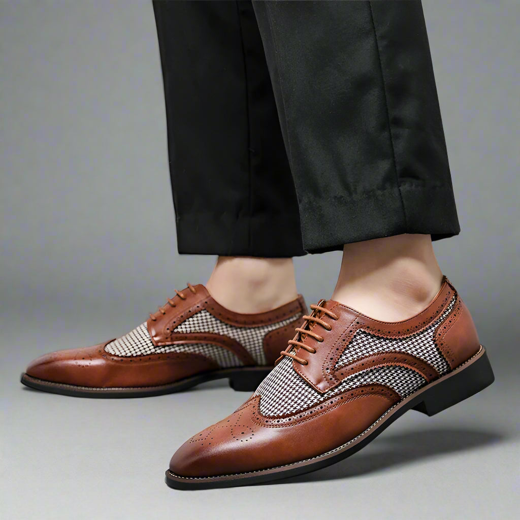 ASTORIA HOUNDSTOOTH BROGUES