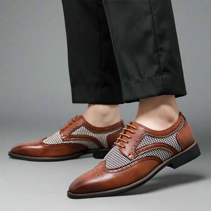 ASTORIA HOUNDSTOOTH BROGUES