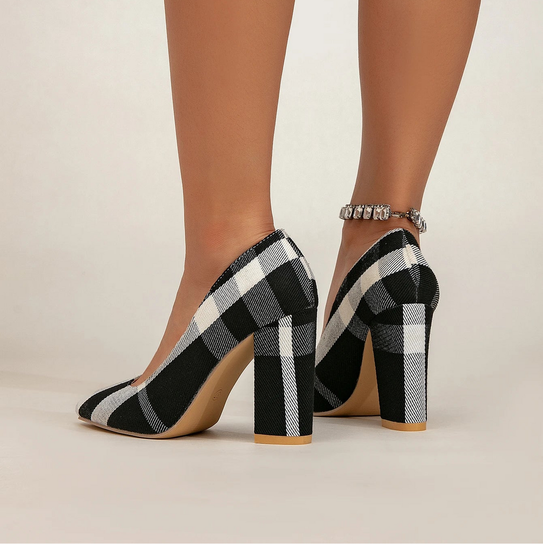 GIANNA GRACE PLAID HEELS
