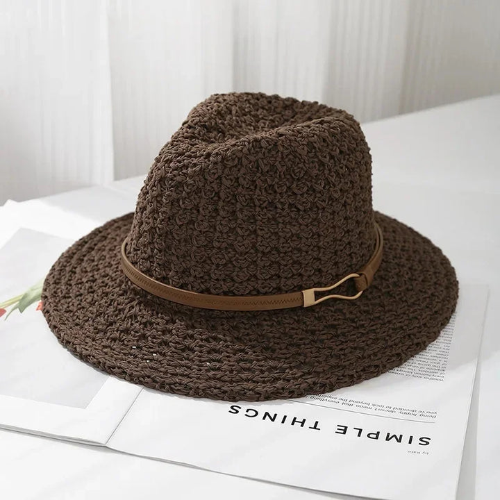 RAYA BELLE WOVEN FEDORA