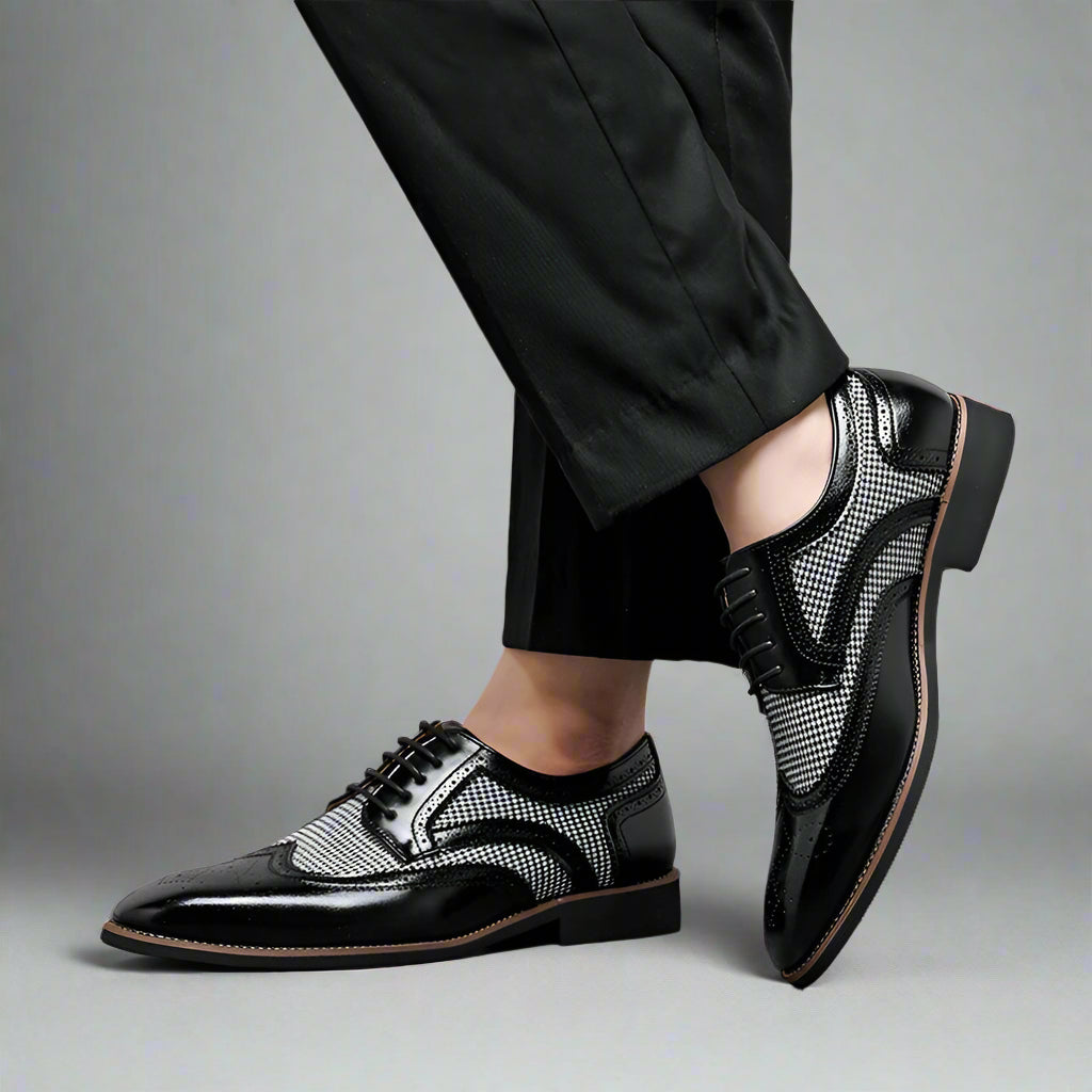 ASTORIA HOUNDSTOOTH BROGUES
