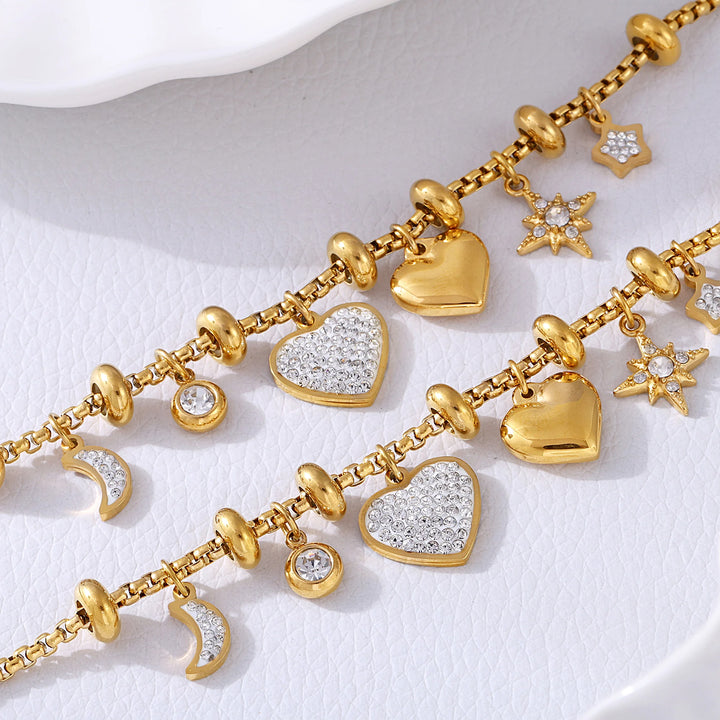 MILA LECLAIR CHARM BRACELET