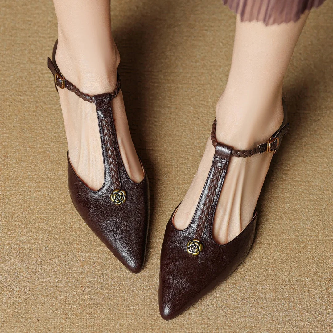 VANESSA MAE GENUINE LEATHER HEELS