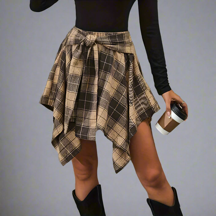 ROWEN PLAID SKIRT