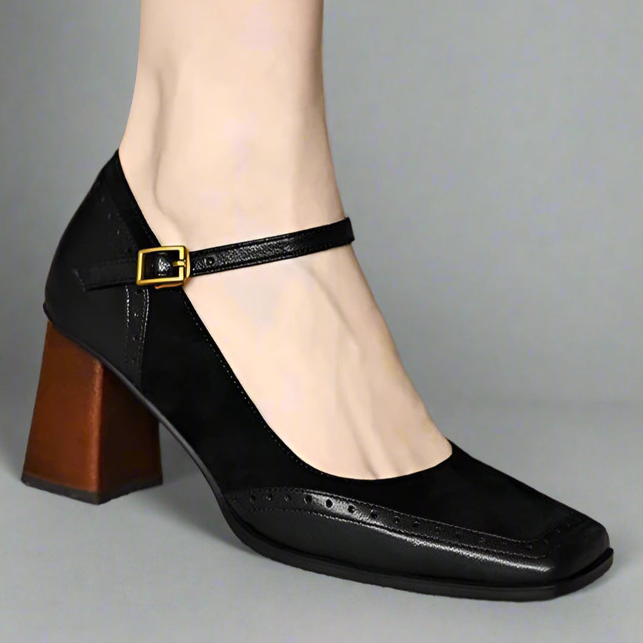 VIVIENNE MARLISE LEATHER HEELS