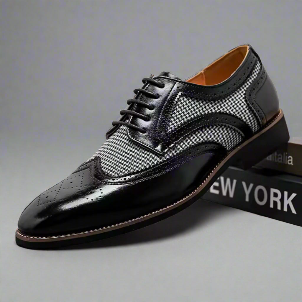 ASTORIA HOUNDSTOOTH BROGUES
