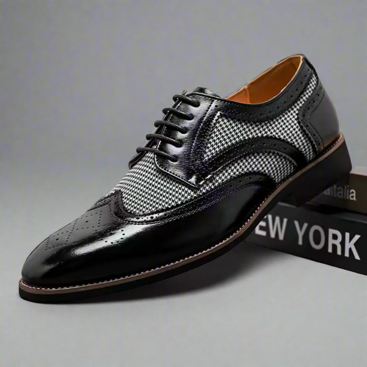 ASTORIA HOUNDSTOOTH BROGUES