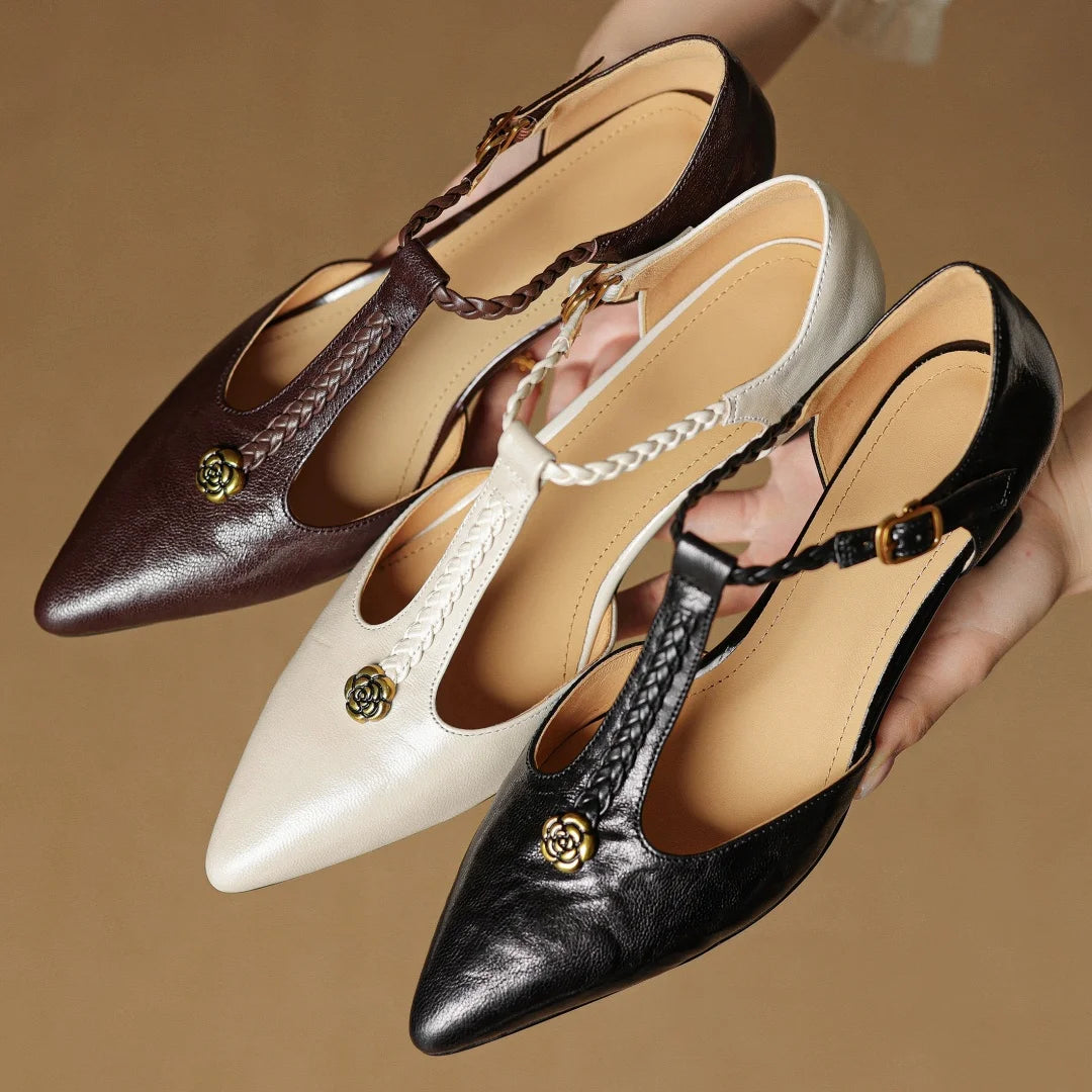 VANESSA MAE GENUINE LEATHER HEELS