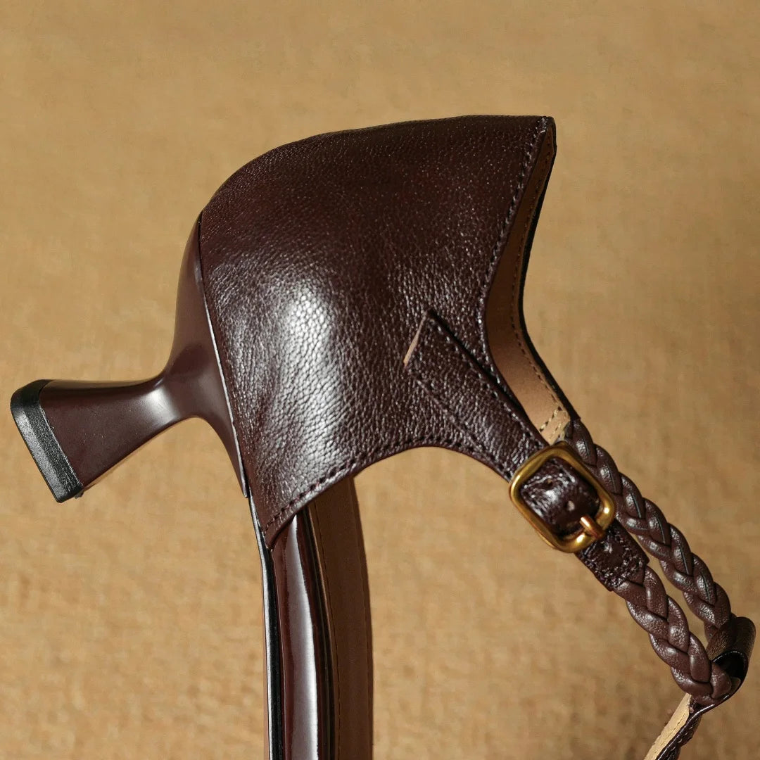 VANESSA MAE GENUINE LEATHER HEELS