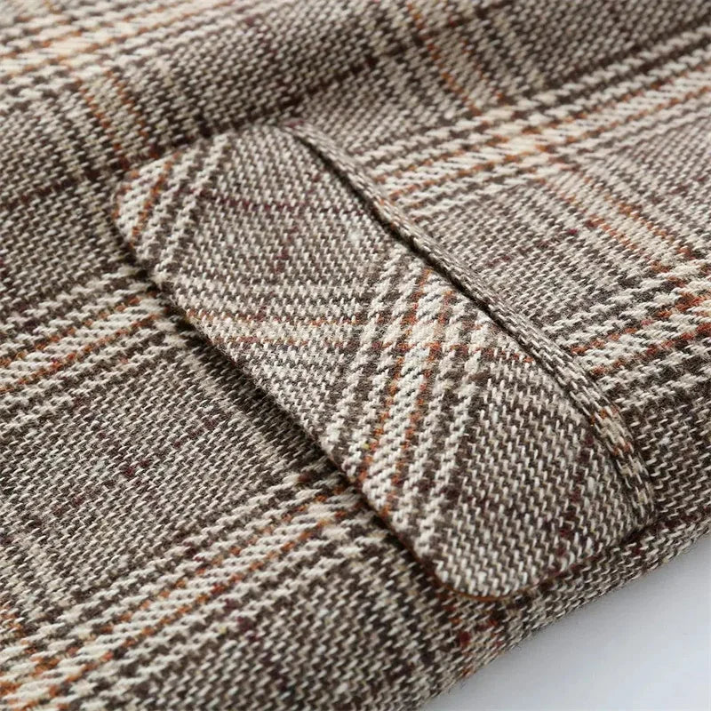 AURORA PLAID BLAZER