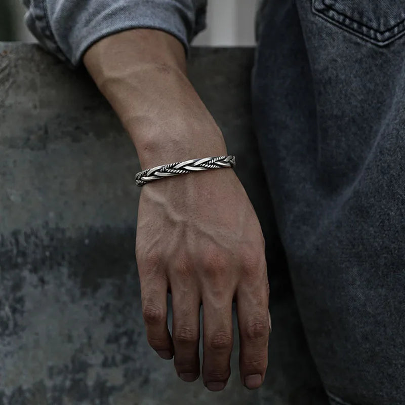 RONAN SILVER CUFF BRACELET