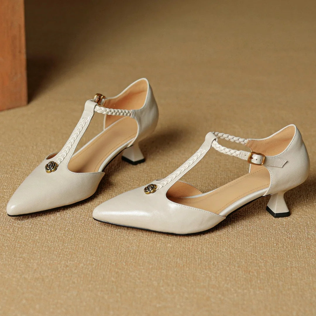 VANESSA MAE GENUINE LEATHER HEELS