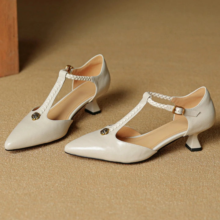 VANESSA MAE GENUINE LEATHER HEELS