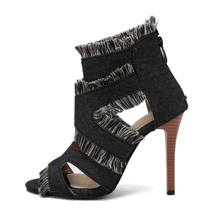 DAHLIA RAE DENIM HEELS