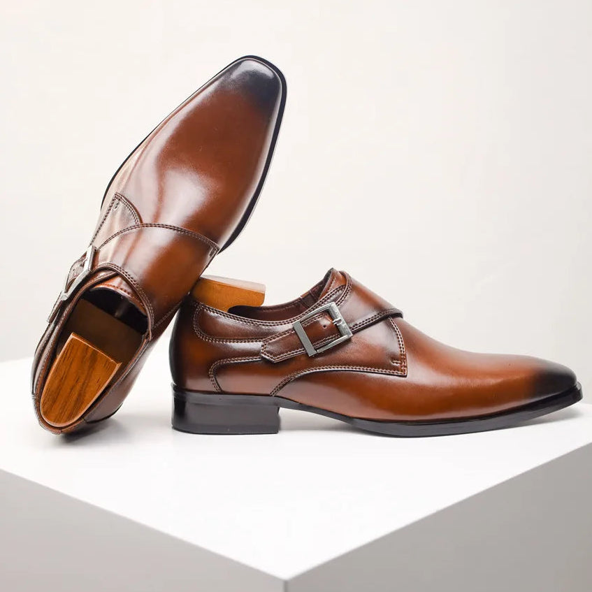 SANTORO LEATHER MONK STRAP