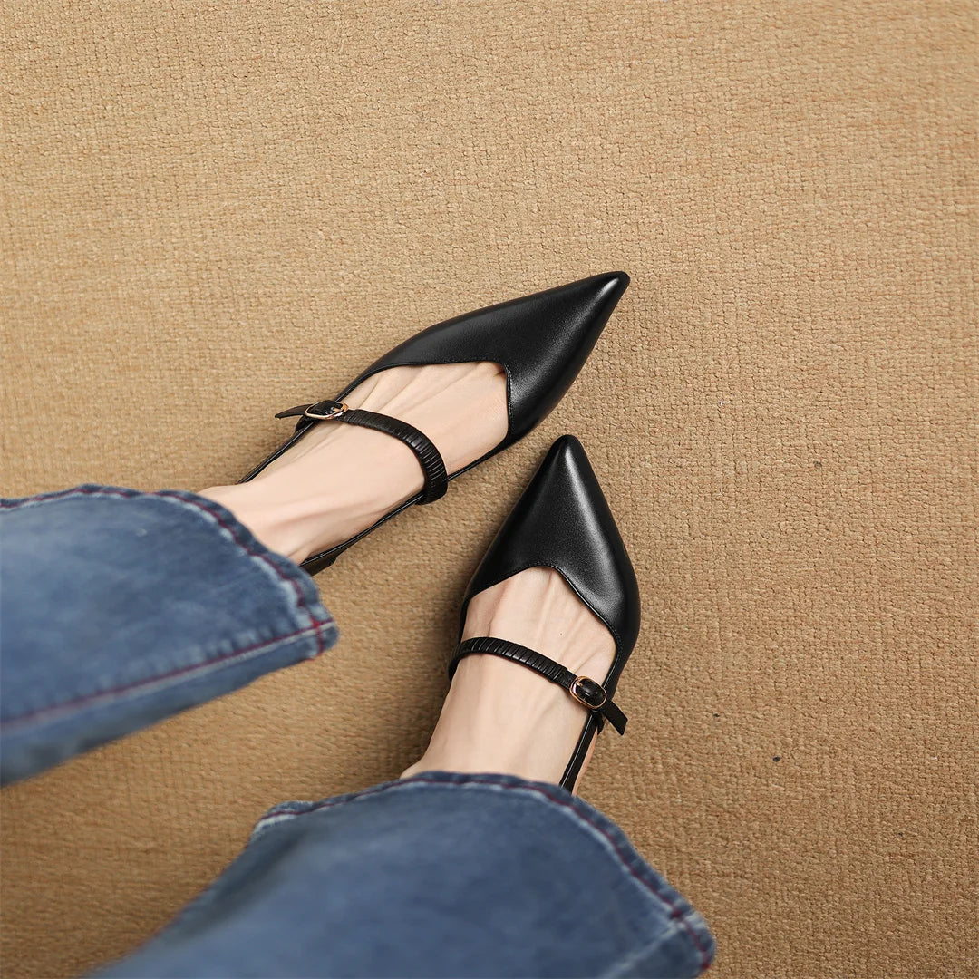 AVANI GENUINE LEATHER HEELS