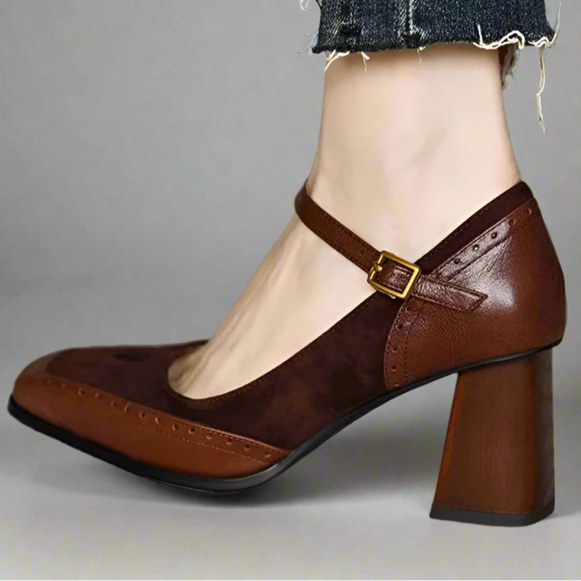 VIVIENNE MARLISE LEATHER HEELS