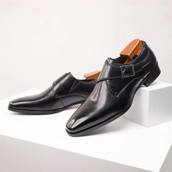 SANTORO LEATHER MONK STRAP
