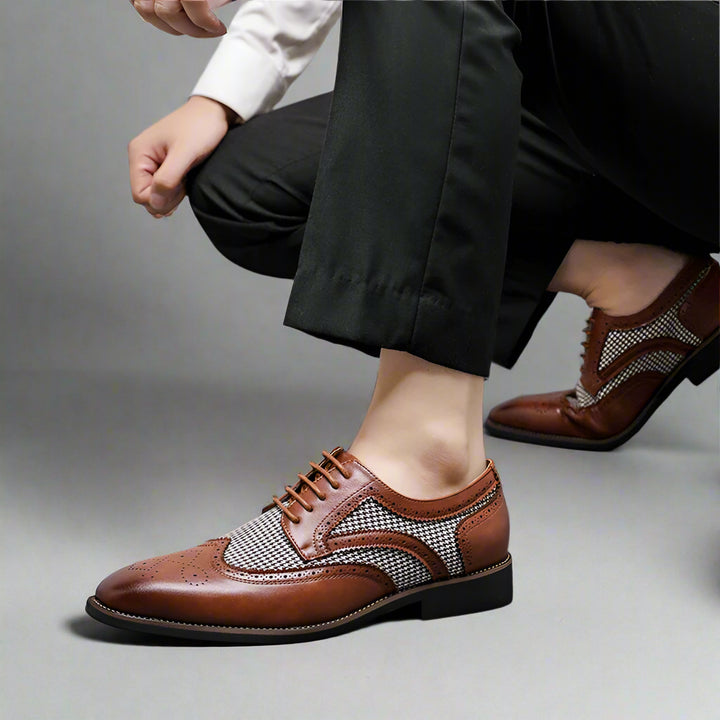 ASTORIA HOUNDSTOOTH BROGUES