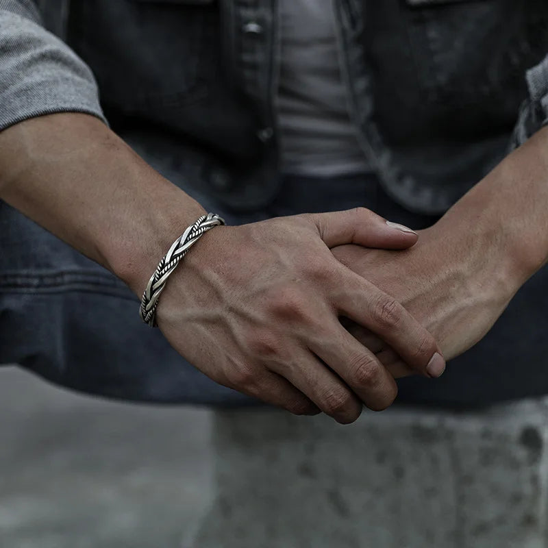 RONAN SILVER CUFF BRACELET
