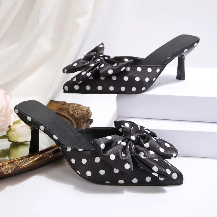 VIVIENNE POLKA-BOW HEELS