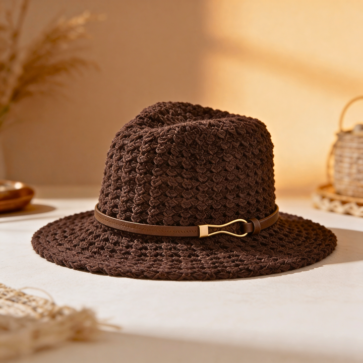 RAYA BELLE WOVEN FEDORA