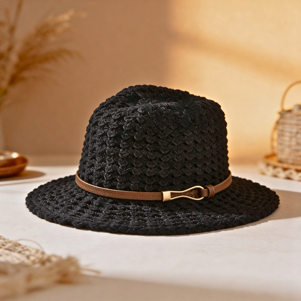 RAYA BELLE WOVEN FEDORA