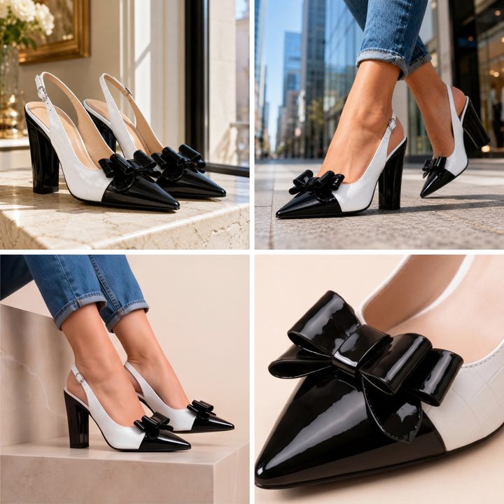MIRABELLE BOW HEELS