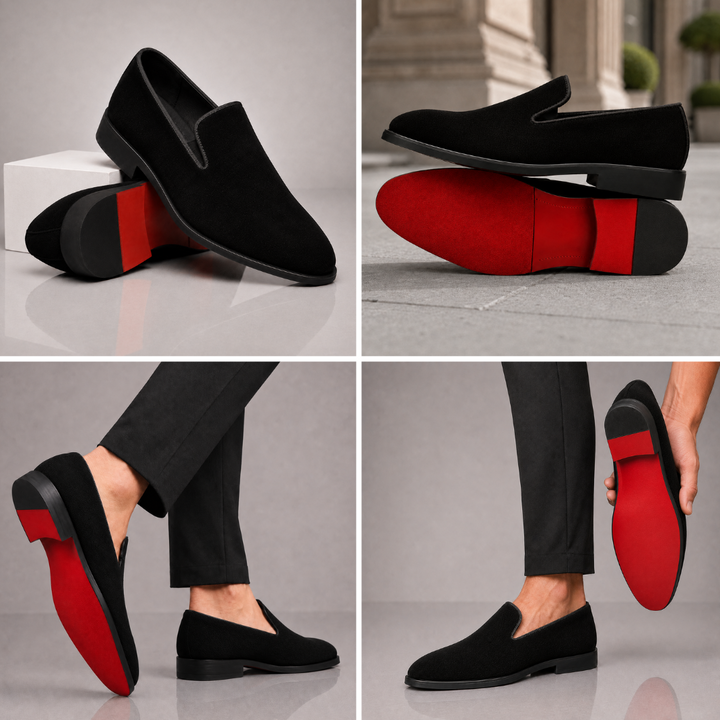 MORETTI SIGNATURE SUEDE LOAFERS