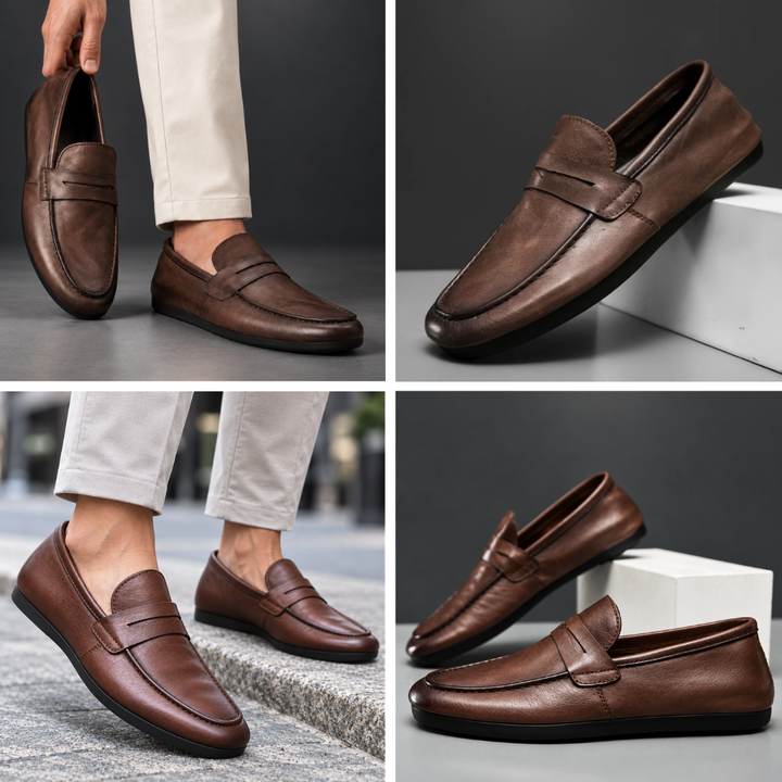 SATORI LEATHER LOAFERS