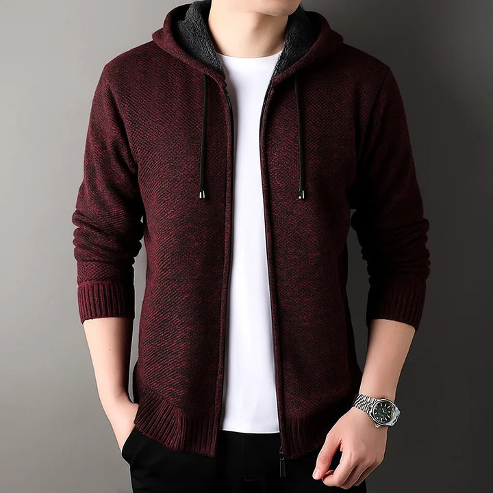 CALDER ZIP CARDIGAN