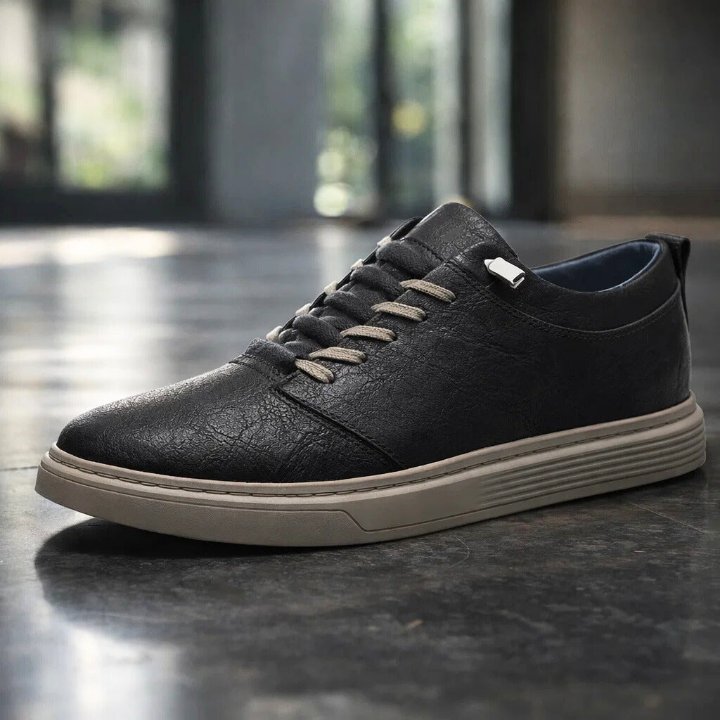 GRANT CALDER LEATHER SNEAKERS