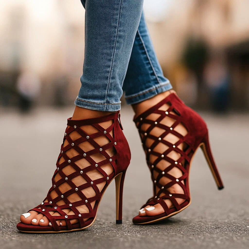 JADA TRESS STUDDED HEELS