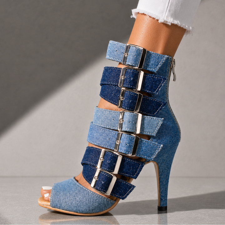 MARLENA JADE DENIM HEELS