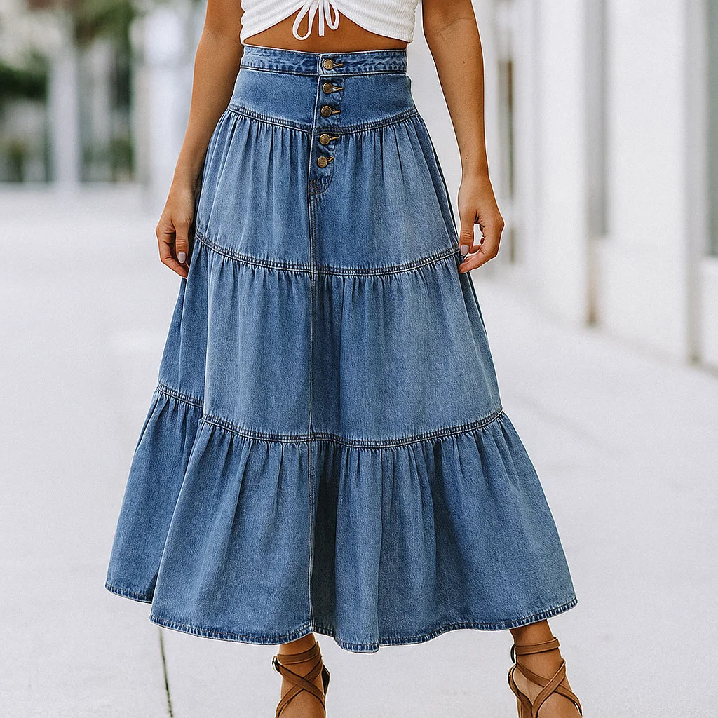 MARIBEL TIERED SKIRT
