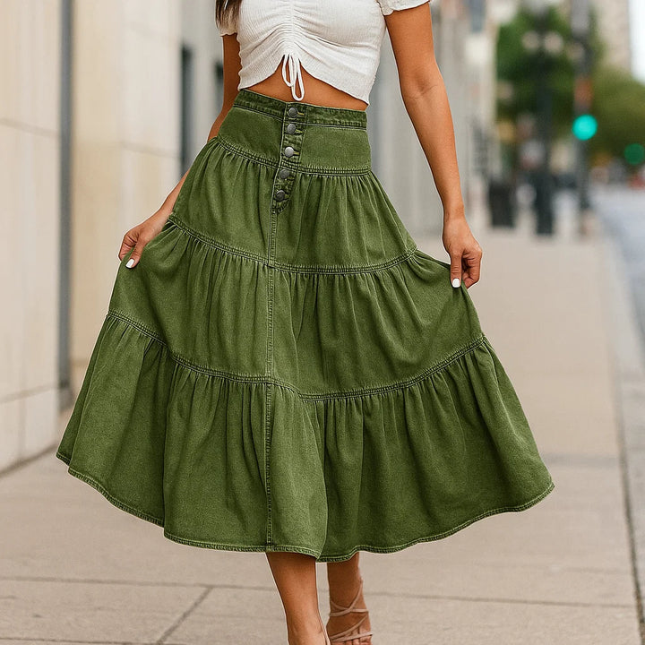 MARIBEL TIERED SKIRT