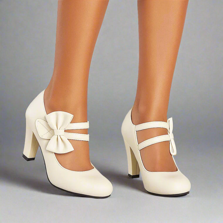 BELLA BOW HEELS