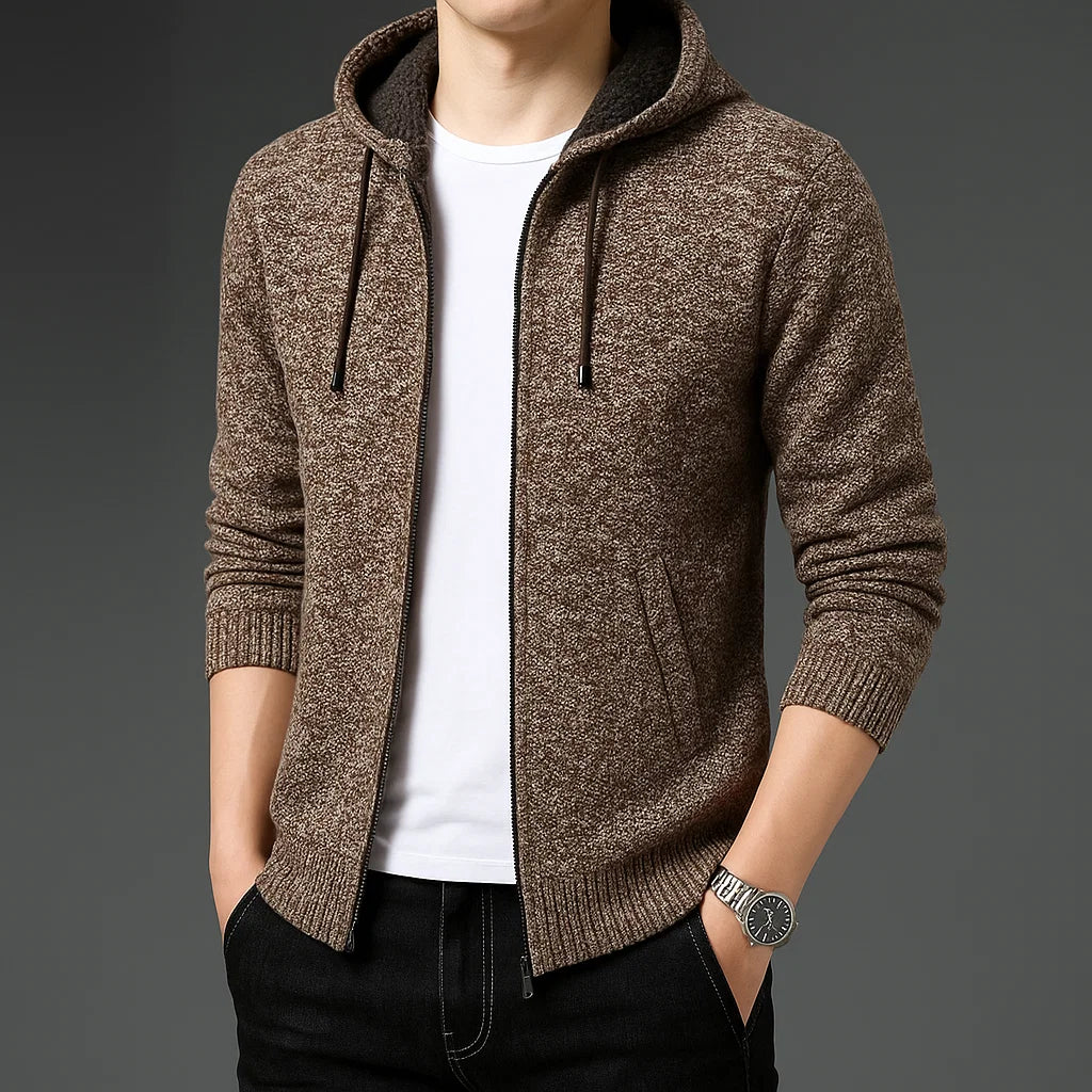 CALDER ZIP CARDIGAN