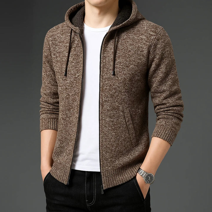 CALDER ZIP CARDIGAN
