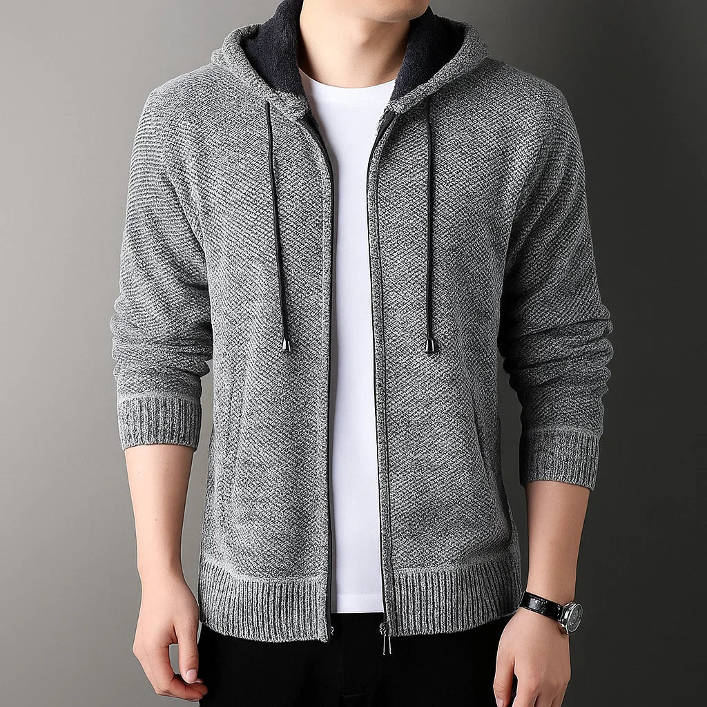 CALDER ZIP CARDIGAN
