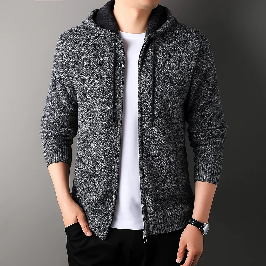 CALDER ZIP CARDIGAN