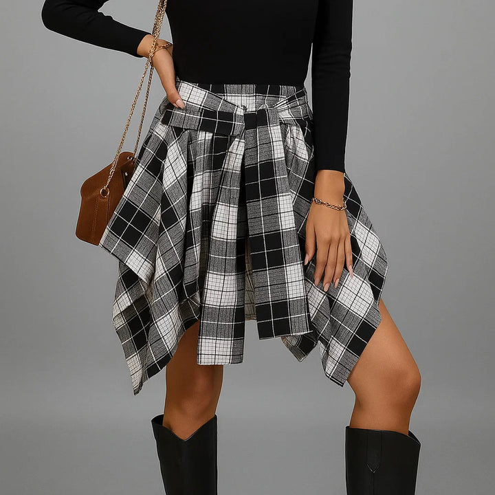 ROWEN PLAID SKIRT